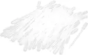 uxcell 100 Pcs Plastic Disposable Pipettes 1ml, Clear Graduated Transfer Pasteur Pipettes, 140mm Length, Liquid Dropper for Ear Eye Essential Oils Alcohol Paint Makeup Lab