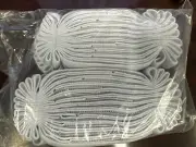 Lot of 50 White Sew-On Elastic Velcroo Strips* 3/4" wide and 16" Long