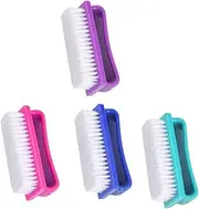 BAZEITFLOW 4Pcs Fingernail Cleaning Brush Multi Functional Nail Care Tools for Home Use Fine Grained Material for Gentle Scrubbing Convenient for Nails Cleaning
