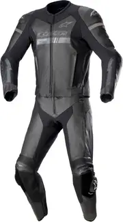 Alpinestars GP Force Chaser, leather suit 2pcs. , color: Black/Black , size: 54