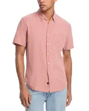 Rails Paros Relaxed Fit Short Sleeve Linen Shirt