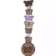 Purple Czech Glass Butterfly Bead Mix by Bead Landing™