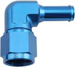 Aeroflow Female -10An 90Deg to 1/2 Barbblue Swivel Nut - AF413-10-08