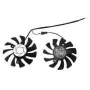 HA8010H12F-Z 75MM 2Pin GTX1050Ti GPU Cooler DUAL Fan for GTX5104