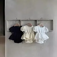 在飛比找樂天市場購物網優惠-嬰兒衣服2024夏季新款韓版童裝女童夏裝寶寶包屁裙爬