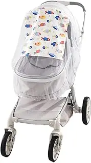 Universal Insect Protection for Pushchairs with Parasol, Sun Sail Pushchair Sun Protection Baby Mosquito Net, Buggy Mosquito Net, Ideal Protection Against Wasps and Mosquitoes Thanks to Fine Mesh