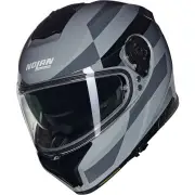 N80-8 Alfiere 345 Gray Black Glossy Full Face Helmet