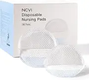 NCVI Disposable Nursing Pads, Breastfeeding Pads for Leaking Milk, Stay Dry & Ultra Absorbent, Breast Pads with Leak-Proof Design, Nipple Pads Thin and Soft, 80 Count