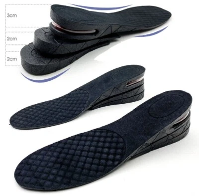 Air Cushion Height Increase Heel Gel Shoes Insoles Inserts Taller Lifts Pad