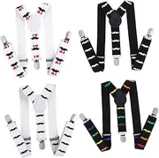 [OATIPHO] 1pc suspender straps sock suspenders baby boy suspenders sock garters suspenders for kids overalls for kids gambrel hanging tape boys suspenders cartoon adjustable shirt girl child