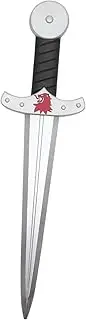 DRESSOOS Costume Sword Prop Wear Resistant PU Knight Sword for Unique Roman Design Safe and Durable Cosplay Supplies for Medieval Parties and Role Playing