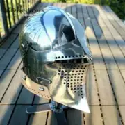 New Medieval Armor Barbuta Fighting Helmet Knight 18 Gauge Steel Christmas Gift