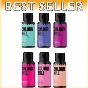 Dreamy Aqua Blend 6-Pack Food Coloring - Perfect for Macarons & Icing (120ml)