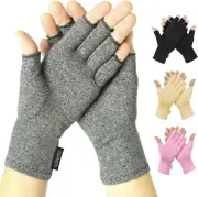 VIVE Arthritis Gloves - Unisex Rheumatoid Compression Hand Glove (Gray) Medium