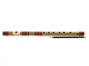 Radhe Flutes PVC Fiber D Sharp Bansuri Middle Octave Right Handed AU
