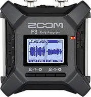 Zoom F3 Professional Field Recorder, 32-bit Float Recording, 2 Channel Recorder, Dual AD Converters, 2 Locking XLR/TRS Inputs, Battery Powered, Wireless Control