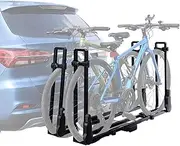 [GATHERSKY] Hitch Bike Rack 2-Bike Folding Hitch Mount Rack (2-Inch Receiver) Bike Carrier with 2 Arms Hitch Mount Bicycle Rack for Car SUV