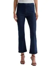 Ag Farrah Mid Rise Bootcut Crop Jeans in Hyacinth