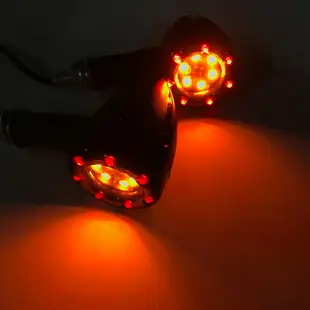 電動摩托車復古轉向燈改裝LED燈飾方向燈裝飾燈轉彎燈剎車燈尾燈