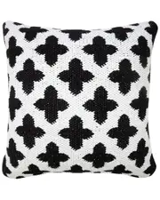 LR Home Brynn Modern Cross Woven Geometric Throw Pillow
