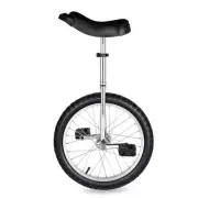 Yescom 18 In Wheel Outdoor Unicycle Fitness Bicycle Balance Training, Silver
