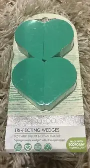 EcoTools Tri-fecting Makeup Blending Wedges Sponges Vegan Ecofoam Technology