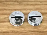 Mongoose - Pro class Crank Caps - Chrome - old school bmx