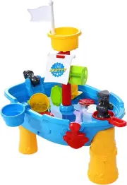 Keezi Kids Pretend Play Sandpit Toys Sand and Water Table Sand Pit Toys Beach...