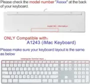 Cover Skin for Apple iMac Keyboard with Numeric Keypad Wired Silicone Keyboard C