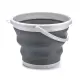 【小麥購物】摺疊水桶 5L(泡腳桶 水桶 臉盆 桶 裝水桶 伸縮水桶 折疊 釣魚 洗衣服 裝水 漏水)