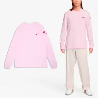 在飛比找momo購物網優惠-【NIKE 耐吉】長袖上衣 NSW 男款 粉紅 紅 情人節 