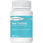 Chemists' Own Salt Tablets 600mg Bottle 100 Tablets