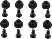 ZRM&E 8pcs 10mm Hard Disk Drive Screws and Shock Absorption Rubber Washer Kit PC Hard Disk Drive Mounting Accessories for 3.5 inches HDD SSD