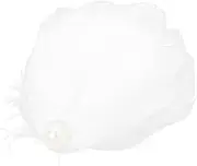 [BESTYASH] Vintage Fascinator Hair Clip for Women Elegant Headpiece for Cocktail Parties Afternoon Tea and Special Occasions Lightweight Decorative Accessory with Fine Workmanship White