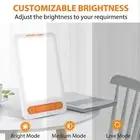 Light Therapy Lamp UV Free 10000 Lux Brightness 6 Timer Function Rotatable Touch