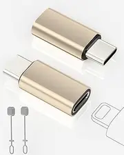 2 Pack Lightning to USB C Adapter for iPhone 15/16/16 Pro/16 Plus/Pro Max, Samsung S24, Support Charging and Data Transfer, Type C Charging Cable, Not for Audio/OTG/Headphones/Square Reader