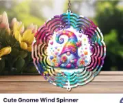 Gnome colorful wind spinner