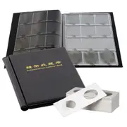 Coin Collection Book Australia Holder Album Staple Cardboard Flips 2" X2" Inches Clear Window Collector Display Storage Stock 120 Pockets 150X 29mm