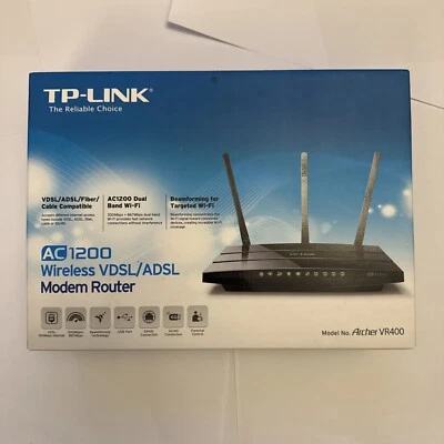 TP-Link AC 1200 Archer VR400 Wireless VDSL2/ADSL2+ Modem / Router 1