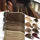 200G Thick Easy Loop Micro Ring Beads Tip Real Remy Human Hair Extensions Brown