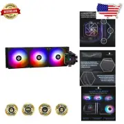 Silent Operation CPU Cooler with RGB Lighting, Compatible with AMD & Intel