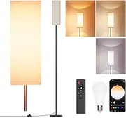 Floor Lamps for Living Room with 3 Color Temperatures, Modern Standing Lamp Tall Industrial Reading for Bedroom, Living Room, Office, Kids Room, Dimmable Floor Lamp,9W Bulb Included