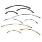 Zinc Alloy Solid Cupboard Door Handle Simple Curved Drawer Pull Hardware GS
