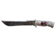 Large handmade kitchen knife, one of a kind