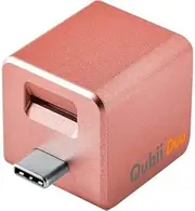 Qubii Duo USB-C Auto Backup While Charging, MFi Certified, Rose Gold, for iOS and Android - MicroSD Card Required for Back up [MKPQC-RG]