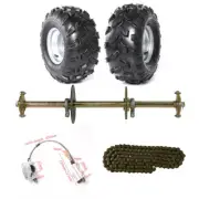 815mm Go Kart Rear Axle Kit + 8'' Wheel Assembly for Golf ATV Quad Drifts Trikes
