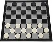 1 Sets of Chess Durable Folding Magnetic Plastic Foldable Set, Checkers Chess