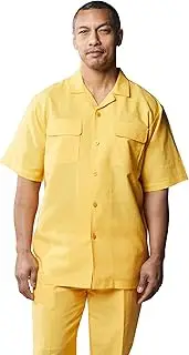 [Stacy Adams] Men's Solid Linen Set