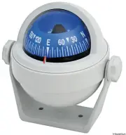 RIVIERA Stella Boat Marine Compass 2" 1/2 Grey/Blue Bracket Mount