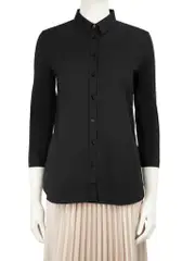 Black Button Down Collared Shirt